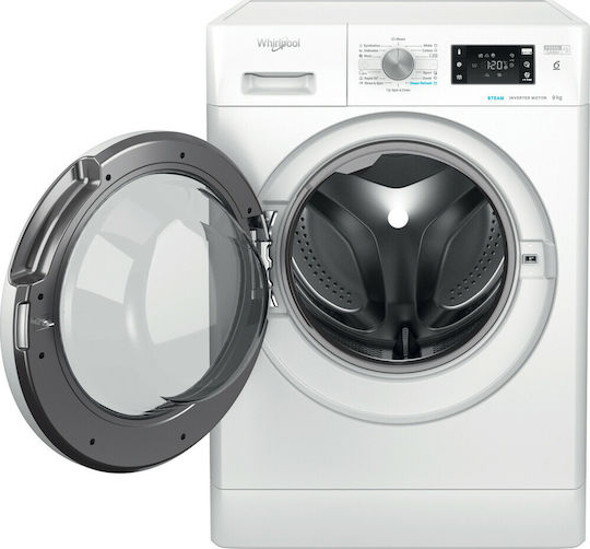 Whirlpool Пералня 9кг с Парна Технология 1400 Оборота 6th Sense FFB 9458 WV EE