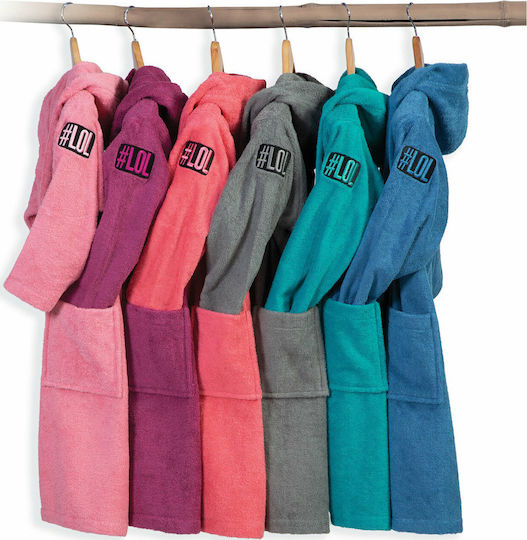 Nef-Nef Homeware Kids Hooded Bathrobe Junior Kids-21 Petrol