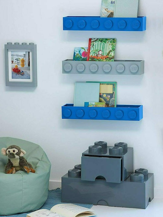 Παιδικό Ράφι Bookcase Τοίχου Blue 47.8x11.5x7.8εκ.