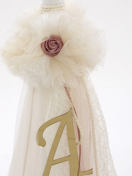 Bellissimo Monogram Taufset mit Blumen Thema
