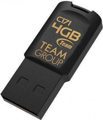 TeamGroup C171 4GB USB 2.0 Stick Μαύρο