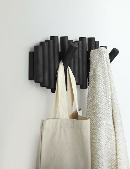 Umbra Wooden Wall Hanger Picket with 5 Slots 5 θέσεων 38x4.4x16.5cm