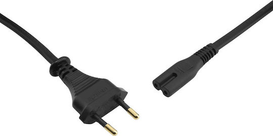 Oehlbach C7 Euro - IEC C7 Cable 1.5m Μαύρο D1C17046