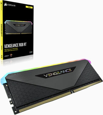Corsair Vengeance RGB RT 32GB DDR4 RAM cu 2 module (2x16GB) și
