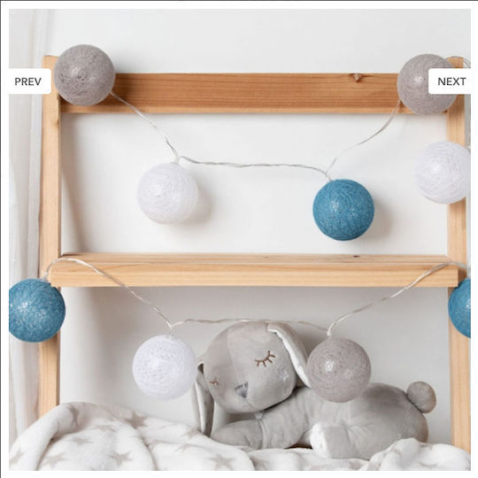 Kiokids Παιδική Φωτιστική Γιρλάντα Led Πλαστικό