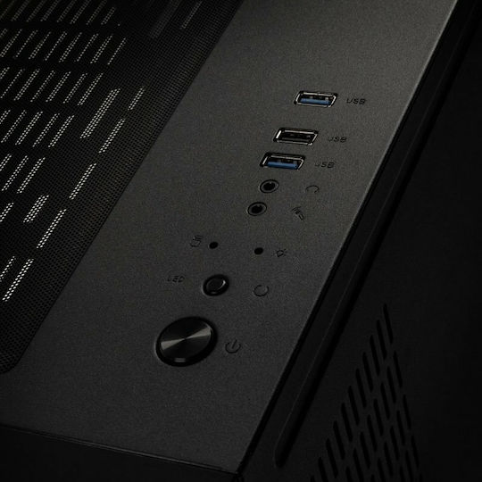 Kolink Unity Code X Gaming Midi Tower Κουτί Υπολογιστή με Πλαϊνό Παράθυρο και RGB Φωτισμό Μαύρο