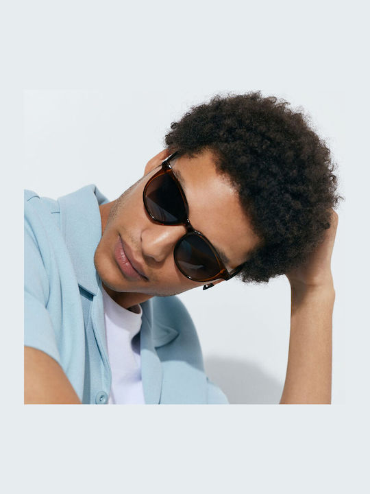 Hawkers B-Town Men's Sunglasses with Plastic Frame Earth/Smoky Black