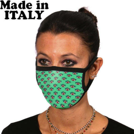 ITATI Adult Face Mask Eyes Green 1τμχ