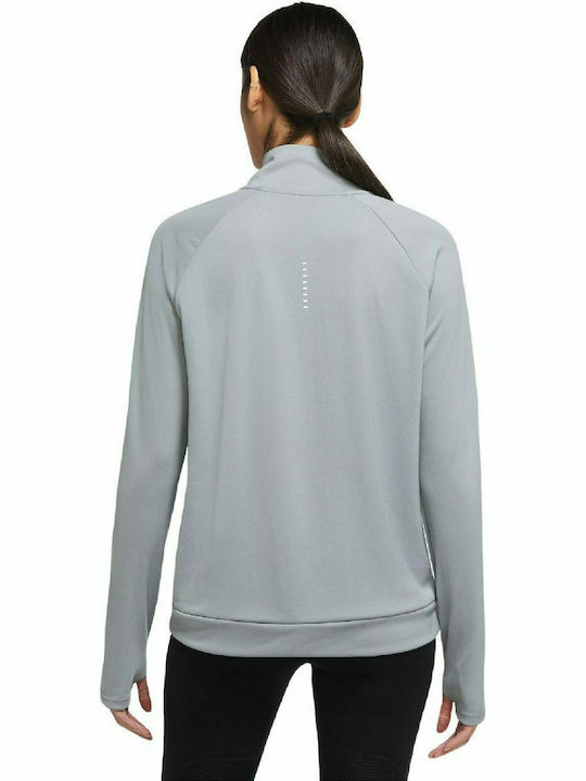 Nike Swoosh Run Women's Sweatshirt Dri-Fit Gray