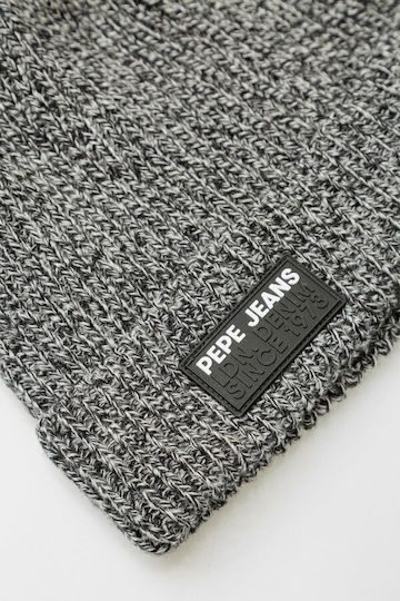 Connor Beanie Beanie with Rib Knit Charcoal