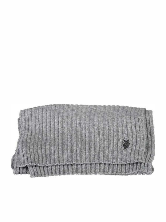 U.S. Polo Assn. Men's Wool Scarf Gray