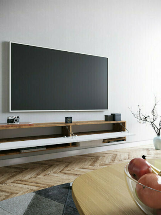 Handra White Walnut TV Stand L180xD31.5xH29.5cm