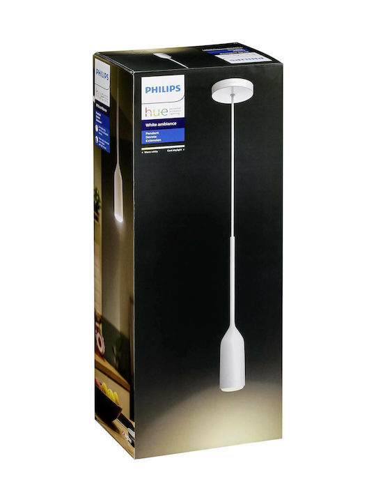 Philips Hue Devote Lustră LED Suspendare Alb