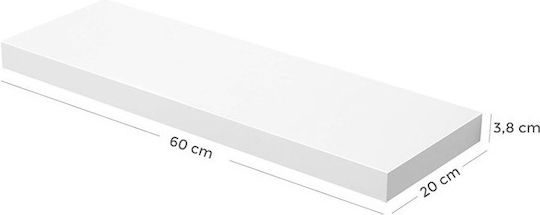 Wandregal Weiß 60x20x3.8cm