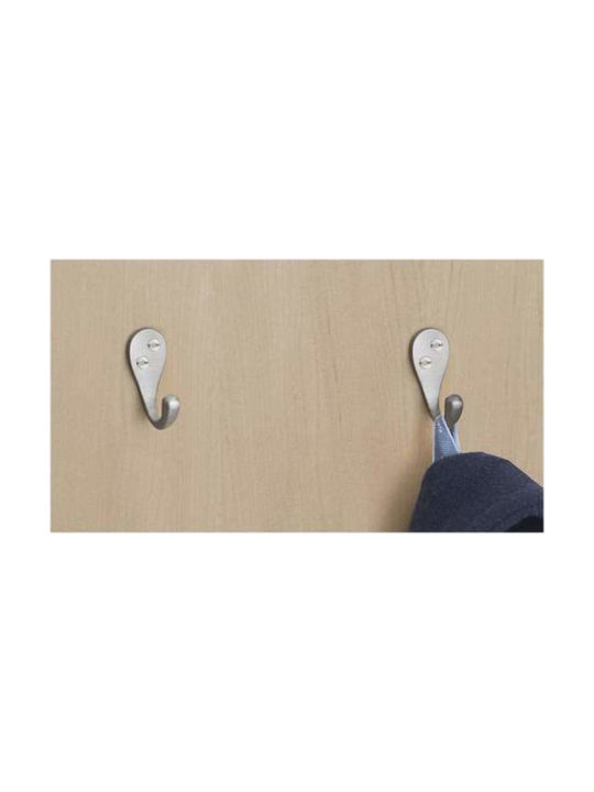 Inofix Metal Wall Hanger Νίκελ 4x2x3cm