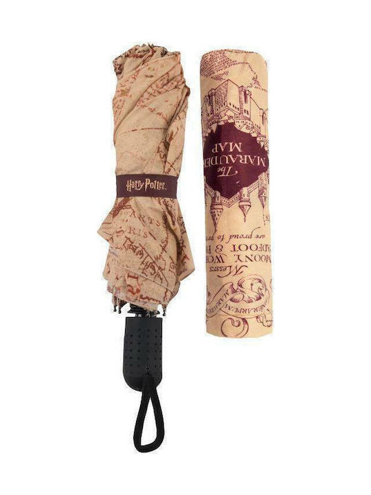 Cinereplicas Harry Potter Αυτόματη Ομπρέλα Βροχής Σπαστή Μπεζ
