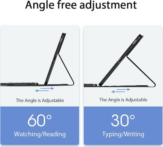 Dux Ducis Touchpad Flip Cover with Keyboard in English US Black (Galaxy Tab S6 Lite 10.4)