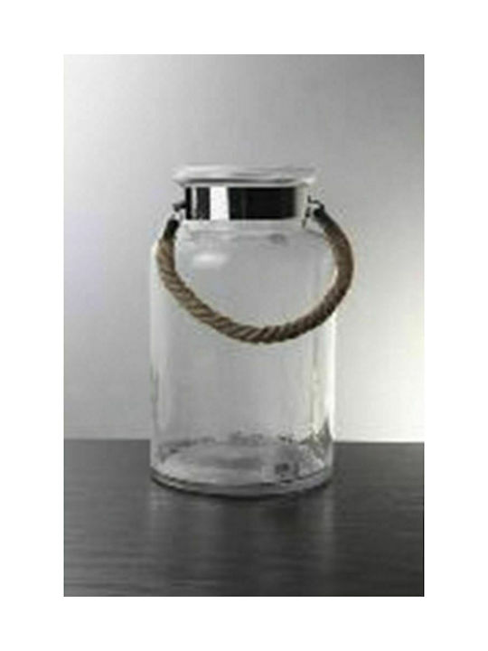 Iliadis Lantern Glass Tabletop Transparent 18x18x30εκ. 1pcs