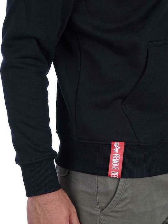 Basic Cardigan With Black Hood