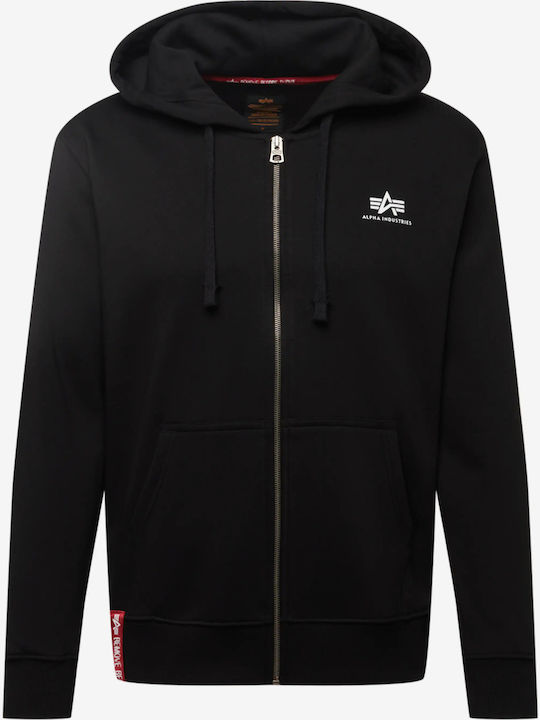Basic Cardigan With Black Hood