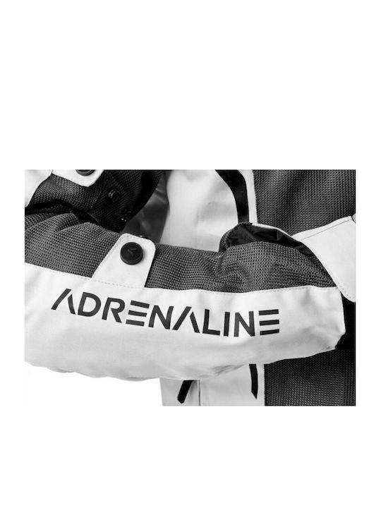 Adrenaline Meshtec 2.0 Χειμερινό Ανδρικό Μπουφάν Μηχανής Αδιάβροχο Γκρι