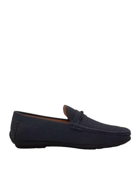 B-Soft KS Suede Ανδρικά Loafers σε Μπλε Χρώμα