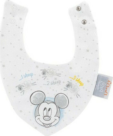 Interbaby Mickey 1 Bandana Fabric with Button Multicolored 2pcs