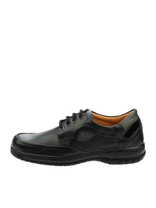 Boxer Men's Anatomic Leather Casual Shoes Black