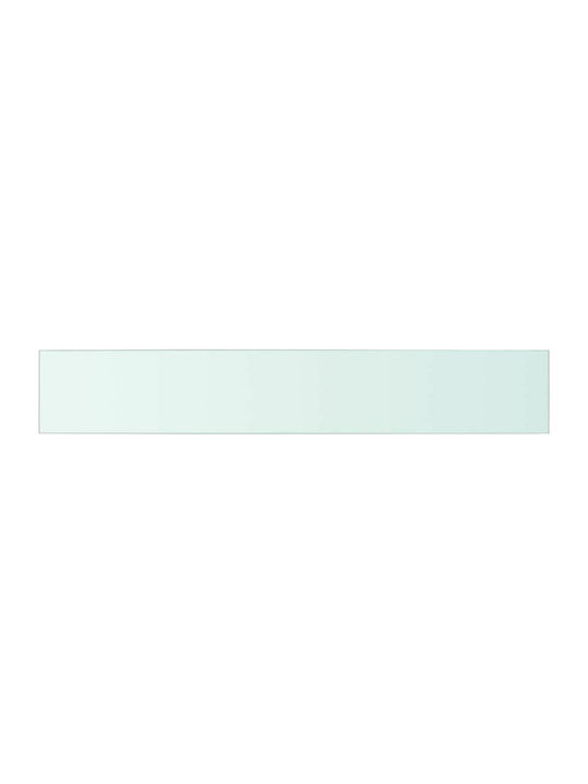 Wall Shelves Transparent 2 Pieces 90x15x0.8cm