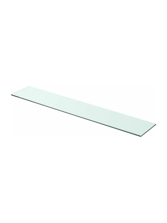 Wall Shelves Transparent 2 Pieces 90x15x0.8cm