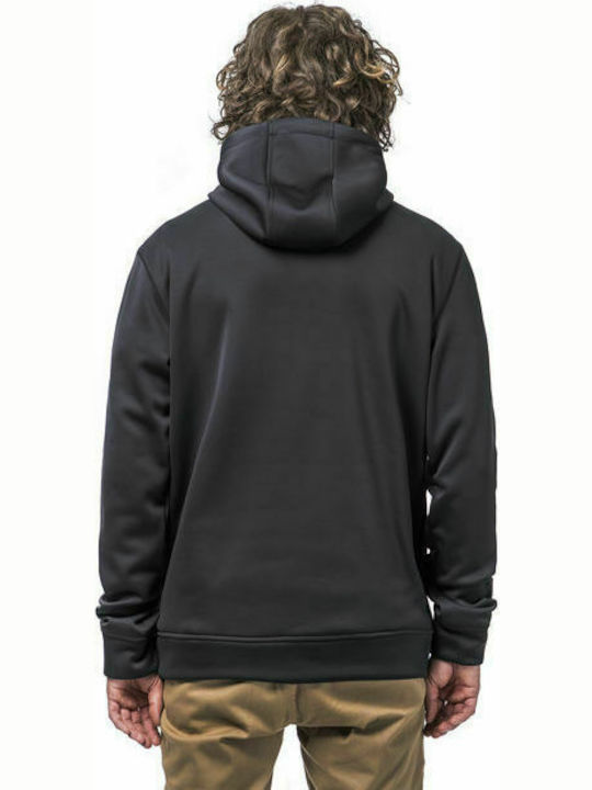 Horsefeathers Barry Dwr Men's Sweatshirt with Hood and Pockets Black