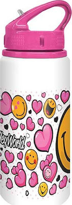 Must Kids Aluminium Water Bottle Smiley World 500ml