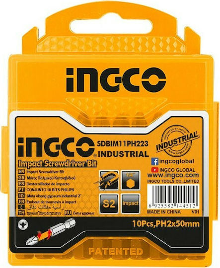 Ingco Set 10 Screwdriver Bits Allen