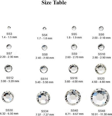 Swarovski Siam Shimmer SS5 40τμχ Strass for Nails in Various Colors 40pcs