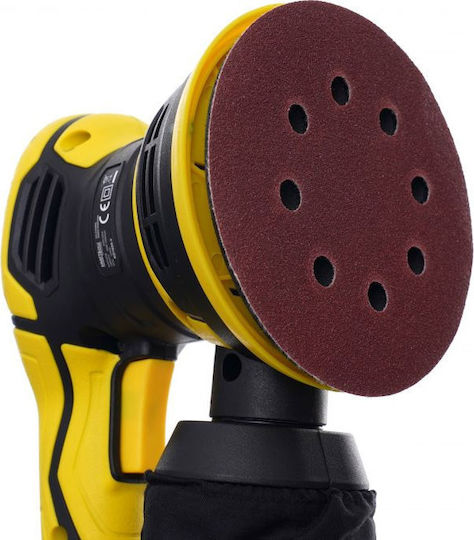 Kraft & Dele KD1695-Y Έκκεντρο Τριβείο 125mm Ρεύματος 1200W με Ρύθμιση Ταχύτητας και με Σύστημα Αναρρόφησης