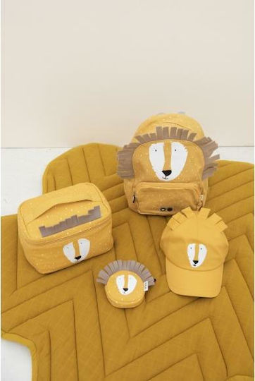 Trixie Mr. Lion School Hand Lunch Bag 3lt Yellow Dinosaurs 21 x 15 x 17cm