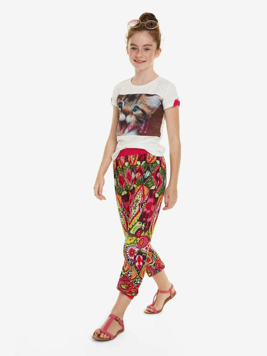 Desigual Girls Fabric Pant Deyantze Multicolour