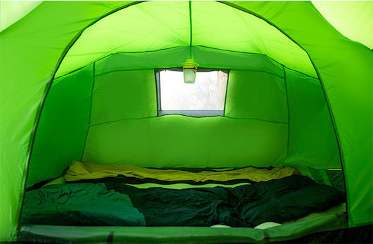 Peme Bojan 4 Χειμερινή Σκηνή Camping Τούνελ Μαύρη με Διπλό Πανί για 4 Άτομα 410x220x140εκ. SP