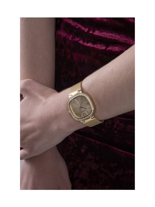 Guess Ρολόι Μπαταρίας με Μεταλλικό Μπρασελέ Guess Ρολόι Μπαταρίας με Μεταλλικό Μπρασελέ