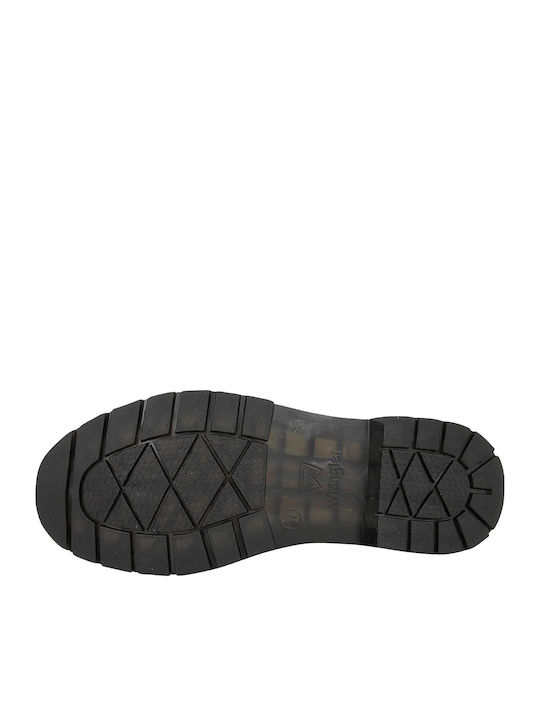 Spike Mid Leder Stiefeletten Damen Weiß