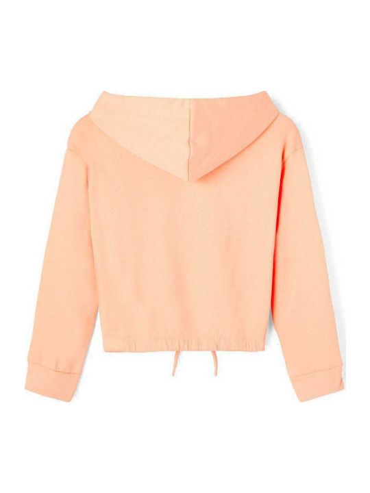 Name It Kids Sweatshirt Cropped with Hood Orange