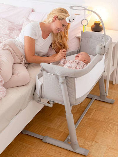 FreeOn Cradle Dream with Side Opening and Wheels Grey