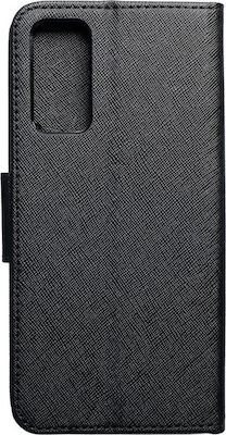 Fancy Synthetic Leather Book Black (Galaxy S20 FE)