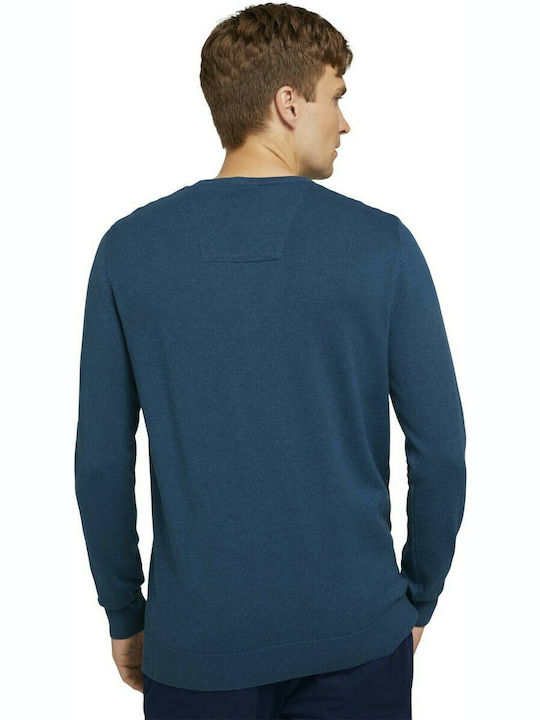 Tom Tailor Men's Long Sleeve Sweater Ultra Marine Blue