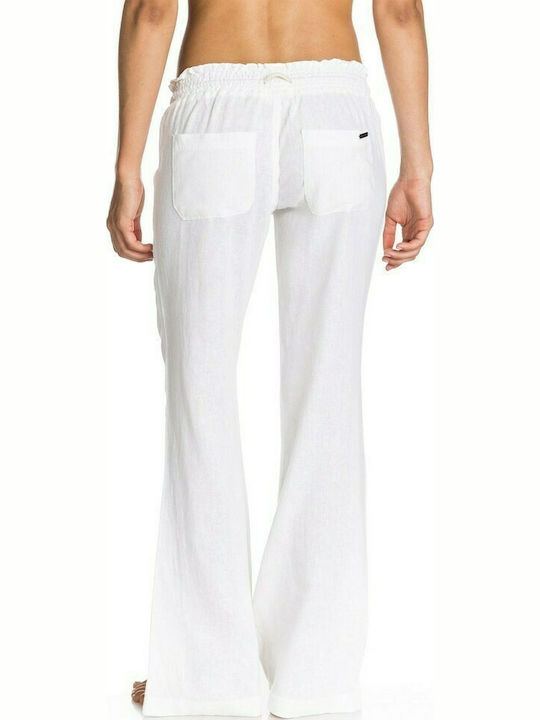 Roxy Women's Pants Beachwear in White color