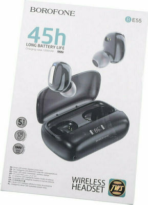 Borofone BE55 In-ear Bluetooth Handsfree Căști Negrα