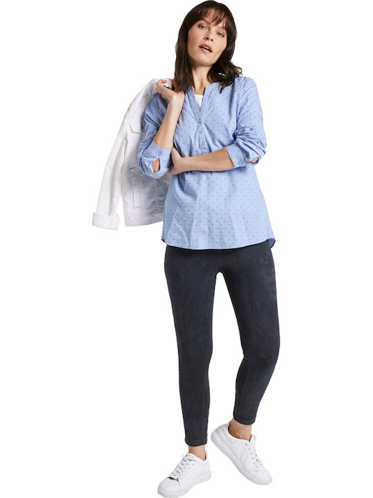 Frauen Lang Leggings Sky Captain Blue