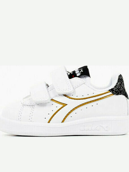 Diadora Kids Sneakers Game with Scratch White