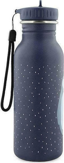 Trixie Mr. Penguin Kids Water Bottle Stainless Steel with Straw Blue 500ml