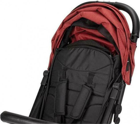 Interbaby Καρότσι Μωρού Kατάλληλο από 6+ Mηνών Black/Red 6kg